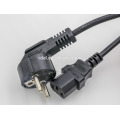 Aprobación de US / VDE Conector de alimentación c14 c14 a ángulo recto Cable de alimentación c13 Cable de extensión eléctrico hembra macho